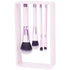Set 5 bucati, pensule de machiaj cu suport magnetic, Mov deschis